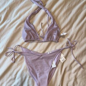 abercrombie purple shimmer swim